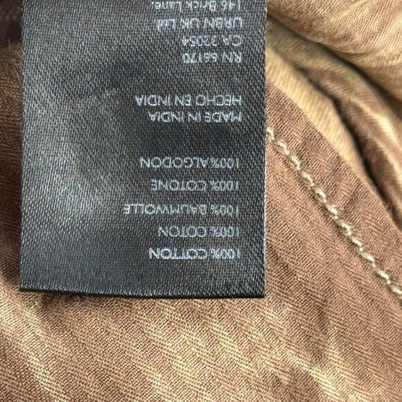 Free People We The Free Womens Olive Brown Utility Cargo Pants Size 6 Cotton Ble - Picture 7 of 12